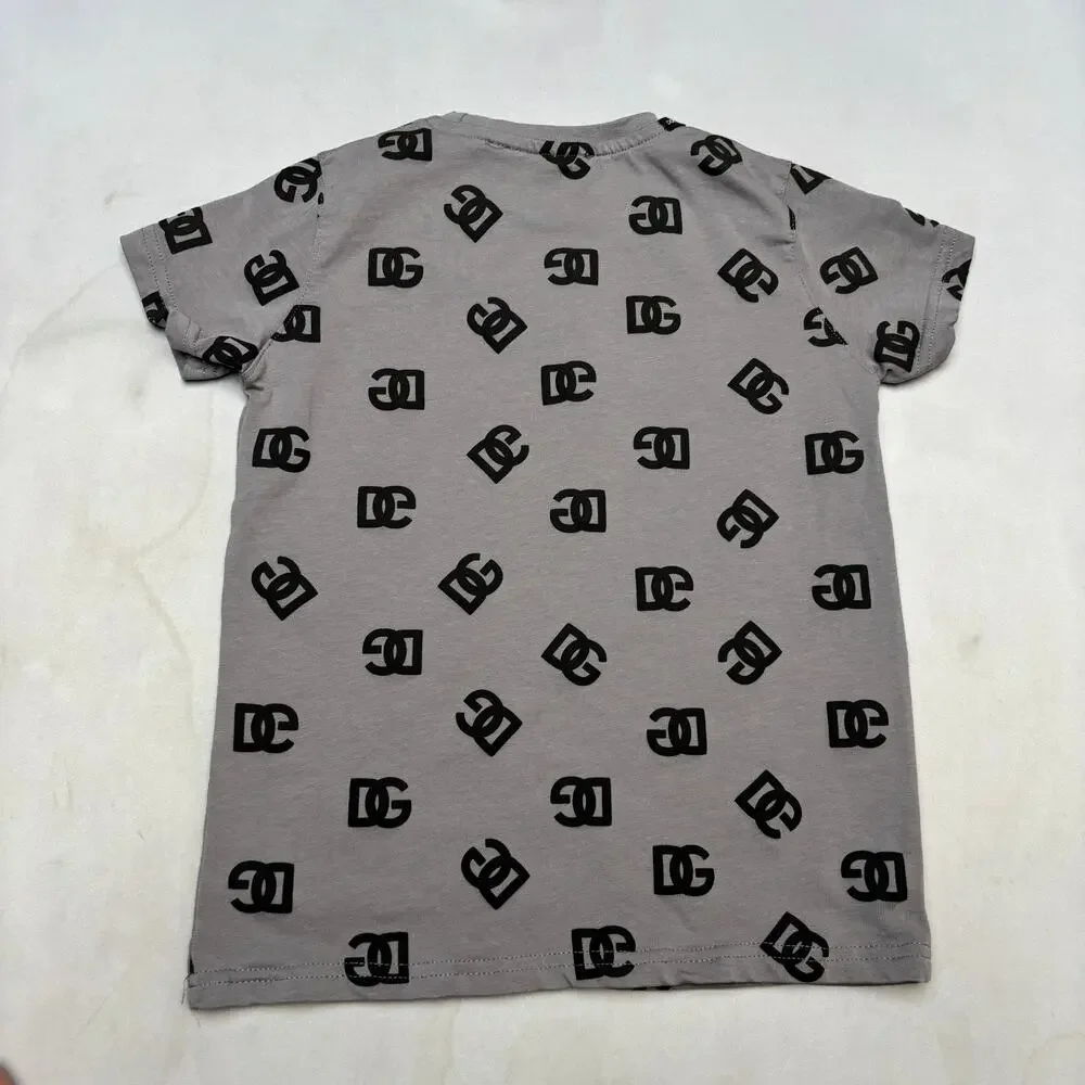 Dolce & Gabbana Monogram Logo Shirt and Shorts Lounge Set Boys 5Y